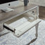 Ensemble de bureau d'écriture, bahut et huche Colchester avec éclairage tactile