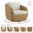 Rattan Patio Chairs with Ottoman-373351371-373351364