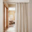 Natural Stainless Steel Adjustable 45cm to Bay Window Single Curtain Rod-2144321129-2144321135