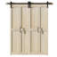 Porte pliante en bois de pin massif assemblé avec trousse de quincaillerie-112474381-137493234
