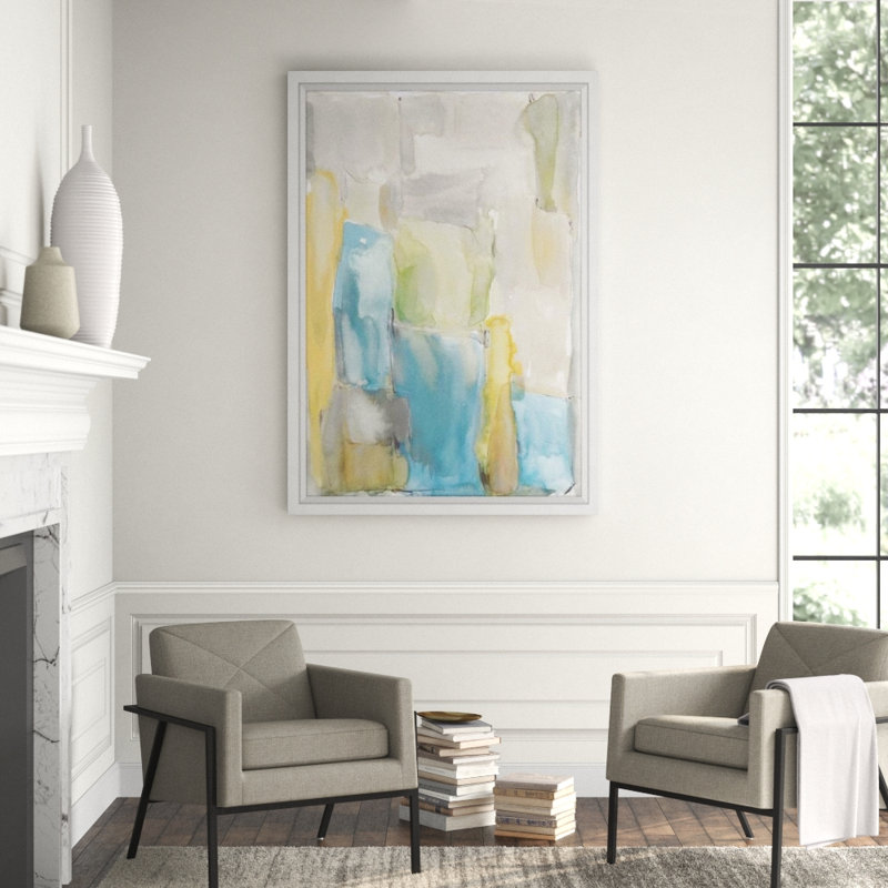 Mellow Fields I Painting by Elena Carlie, Glass Coat, 67" H x 47" W