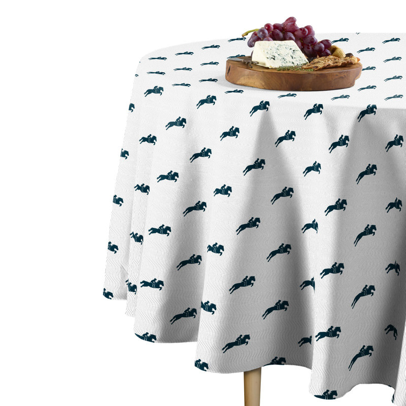 Heidi Geometric Round Tablecloth, 108" L x 108" W