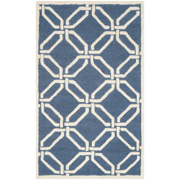 Geometric Wool Hand Woven Area Rug