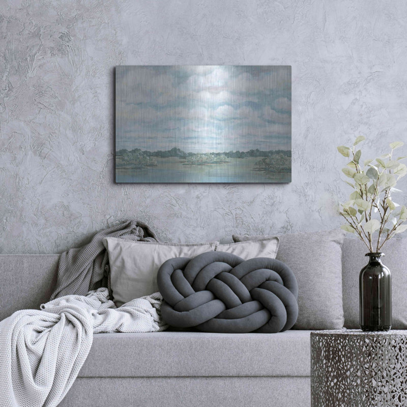 «Platte River» par Cindy Jacobs, art mural en métal, H 24 po x l 36 po