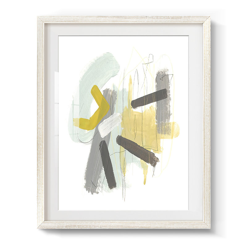 Tonal Frequent II - Impression encadrée, H 19,5 po x l 16,5 po, Blanc