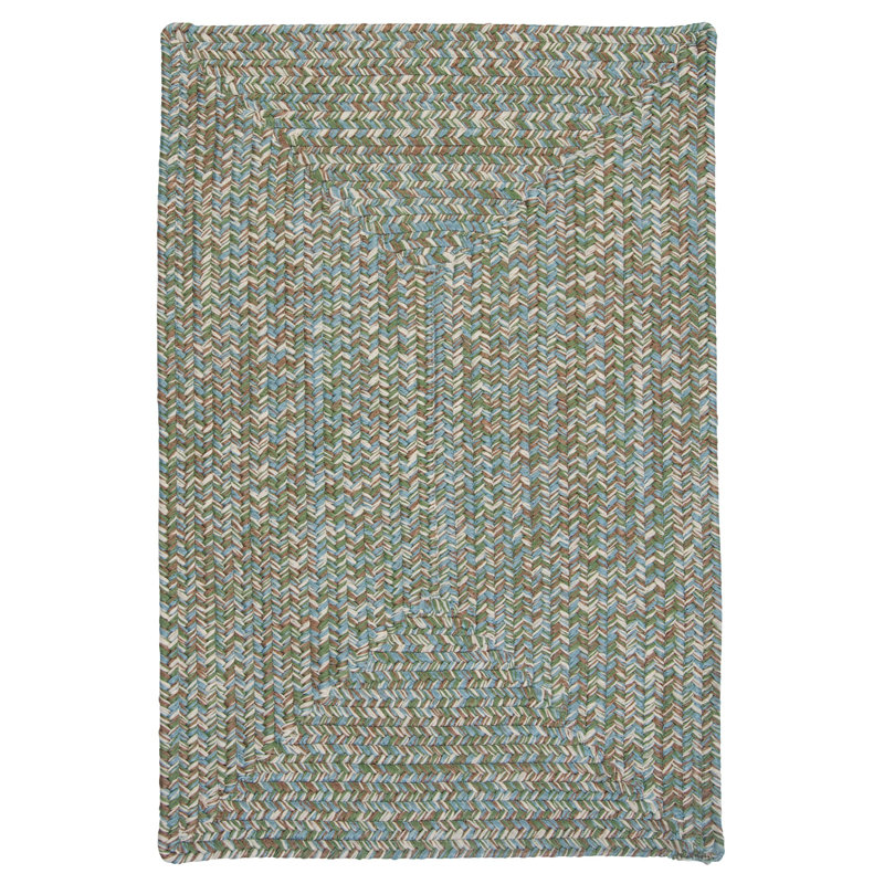 Tapis intérieur / extérieur réversible - vert ruppie maritime Tabb, Rectangle 2 pi x 3 pi
