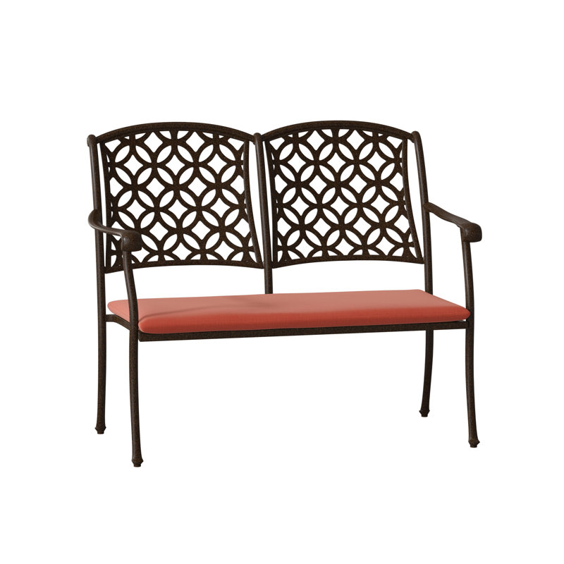 Casa Outdoor Bench, Chestnut Brown, Denver Scarlett Sunbrella®
