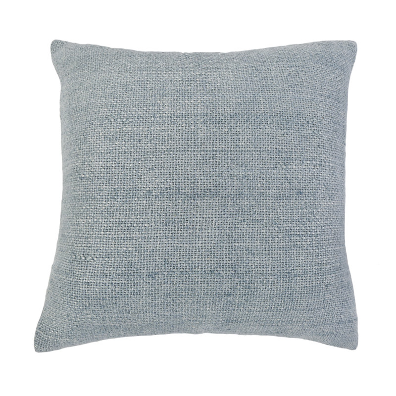 Monterey Coastal Striped Linen Square Throw Pillow