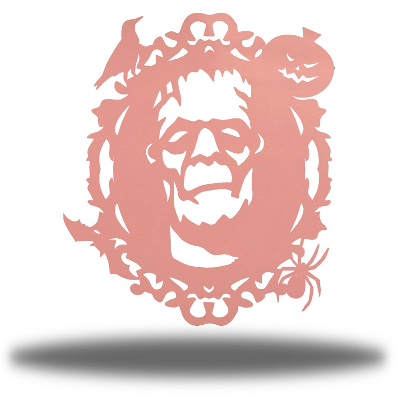 Miroir mural Frankenstein, H 12 po x l 10,5 po x P 0,01 po, Rose