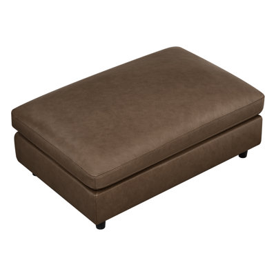 Fleetwood 45" Genuine Leather Rectangle Ottoman