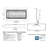 Sideline Recessed or Wall Mounted Electric Fireplace-1973214072