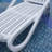 Modern White Pool Lounger with Adjustable Design