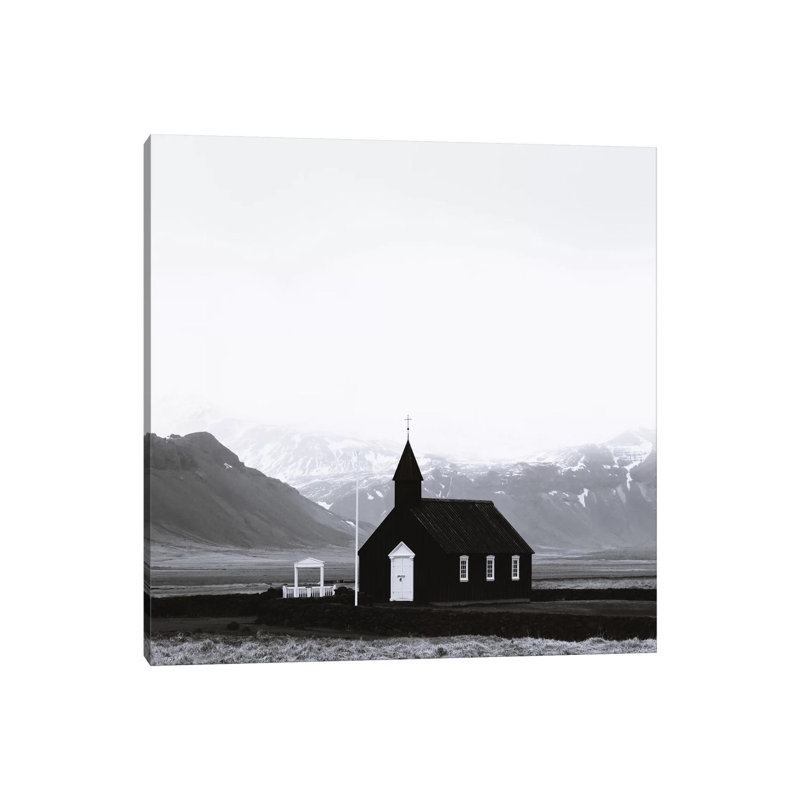 Black Church Budir II Square by Monika Strigel - Print on Canvas, Wrapped Canvas, 30.48cm H x 30.48cm W x 1.91cm D