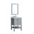 Amyra 24'' Single Bathroom Vanity with Marble Top-681752833