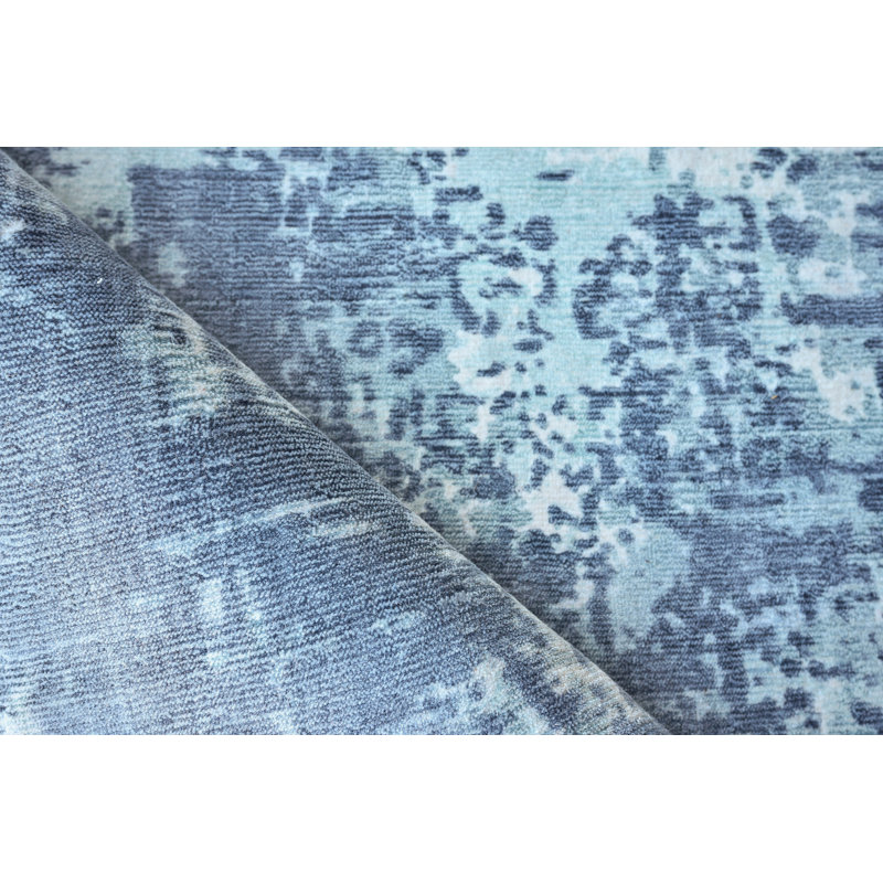 Laguna Abstract Area Rug in Blue, Rectangle 8' x 10'