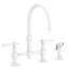 Chesterfield Kitchen Bridge Faucet with Side Spray-352128677