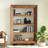Simple Retro Solid Pine Wood Bookcase
