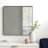 Kye Rounded Rectangular Wall Mirror - Black-1358159967-1427167185