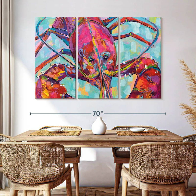 Brampt Lilly Lobster III, 42" H x 65" W