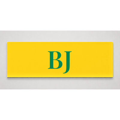 Drapeau du Bénin, Monogramme Diamant de Luxe — Jaune Vert — Toile panoramique