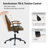 Oswina 37.75" H Polyester Office Chair -1853128025