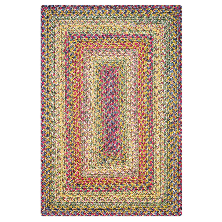  Braided Rug Pet Friendly Washable Indoor/Outdoor Multicolor Country Rug