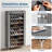 10-Tier 40-50 Pairs Shoe Rack with Cover, Tall Free-Standing Shoe Organizer, Large Capacity Space-Saving Shoe Shelf with Side Pockets for Closet Entryway, Grey