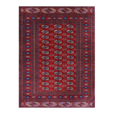 Burgundy Theme Pattern Vintage Decorative Washable Rug