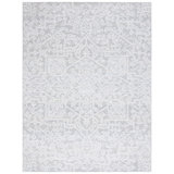 Tapis gris abstrait en polyester touffeté à la main