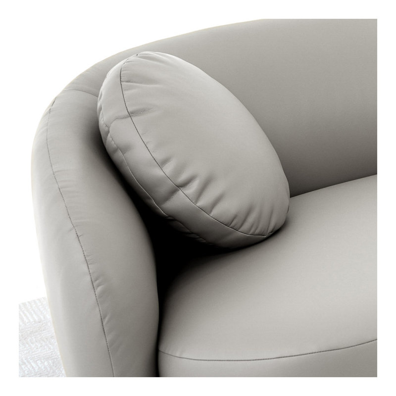 Canapé en cuir PU Porter, Gris