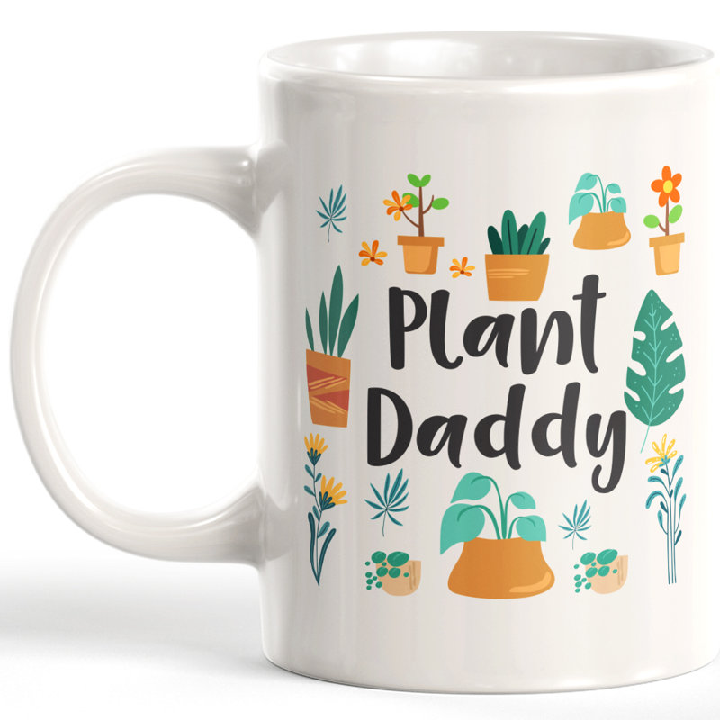 Tasse à café, 11 oz, Plastique, Plant Daddy - traduction : papa des plantes