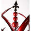 Crimson Lotus Metal Garden Wind Spinner