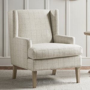 Martha Stewart Decker Windowpane Low Armed Accent Chair