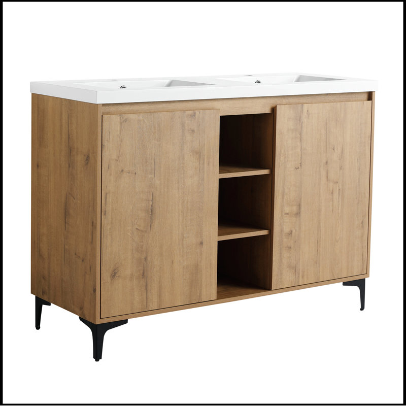 Meuble-lavabo double avec plateau Lujean 47,60