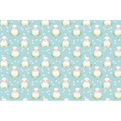 Sheep Blue Cream Bedding