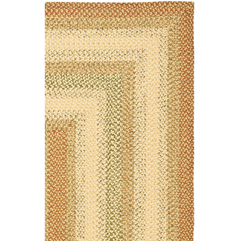 Tapis d'intérieur / extérieur géométrique tissé à la main Georgina, Carré 9 pi