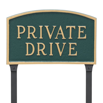 Private Drive Statement Garden Sign