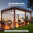 Suzonne Powder-Coated Steel Post Base