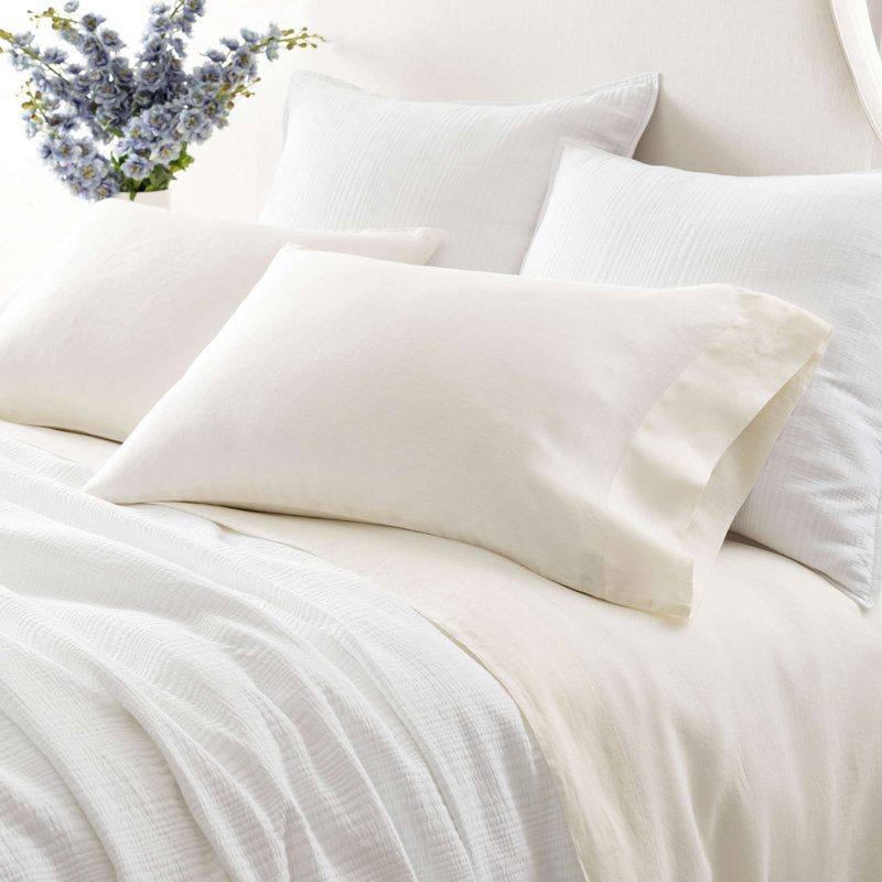 Lush Linen Sheet Set, Full Sheet Set, Ivory