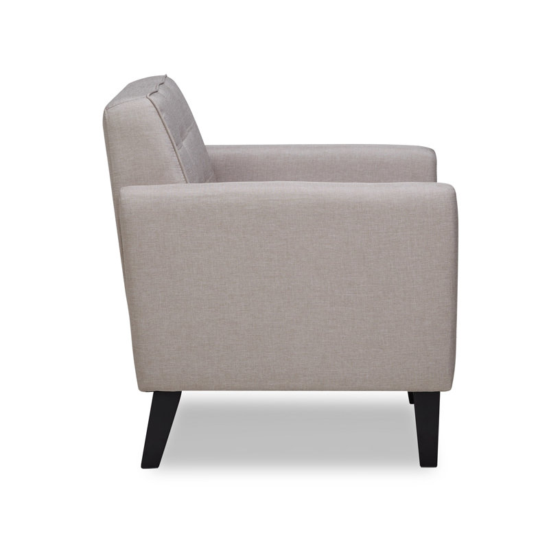 Belkis Upholstered Armchair, Light Brown