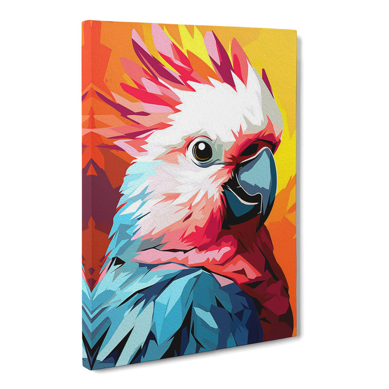 Cockatoo Pop No.3 - Wrapped Canvas, 76cm H x 50cm W x 3cm D