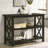 2-Shelf Wood Entryway Console Table, Deep Merlot