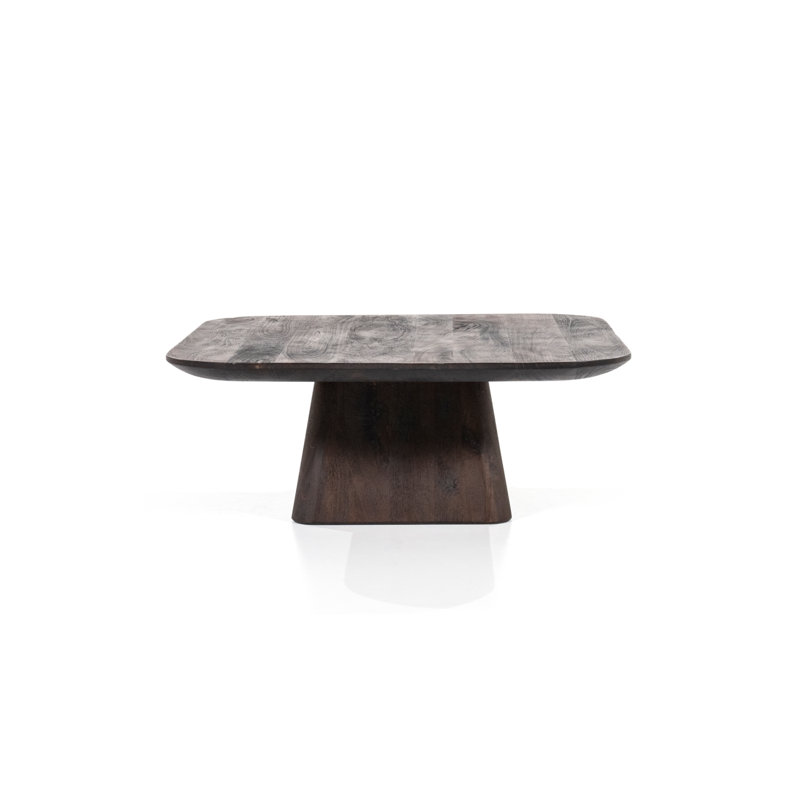 Aron Solid Wood Single Coffee Table, Brown