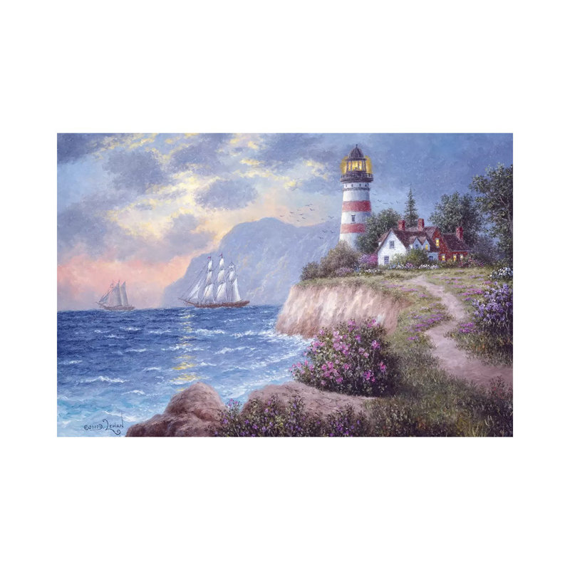 White Cliff Bay by Dennis Lewan - Wrapped Canvas Gallery-Wrapped Canvas Giclée, 20.32 cm H x 30.48 cm W