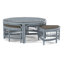Table basse en rotin avec bancs Raffles-71441851-71441873