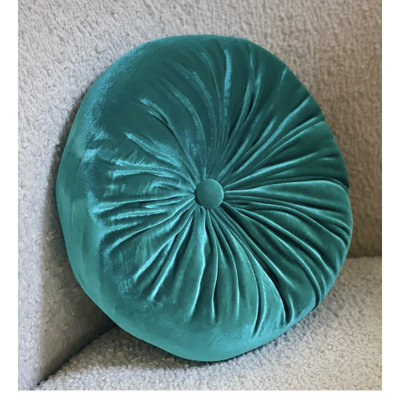 Therese 16" Tufted Round Throw Pillow