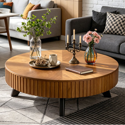 Table basse ronde rétro