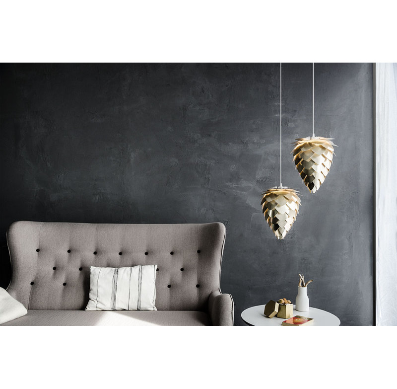 Yates 1 - Light Unique/Statement Pendant, White, 19.7" H x 15.7" W x 15.7" D