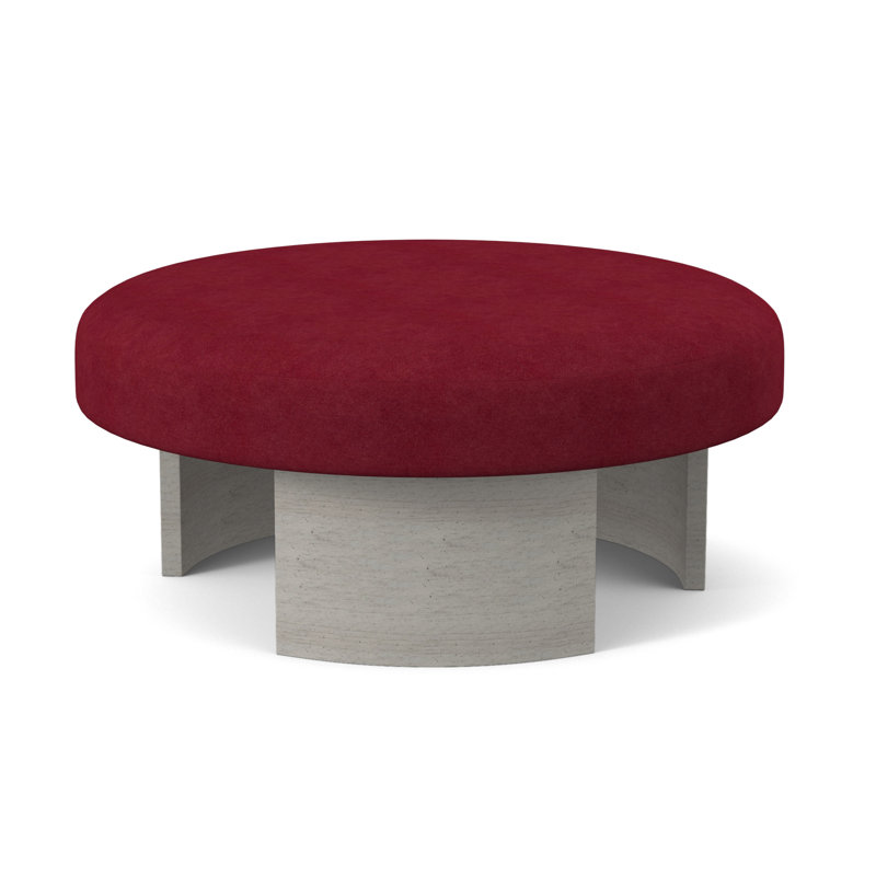 Repose-pieds Eclipse, Bisque, Mélange de polyester rouge à lèvres Margaret