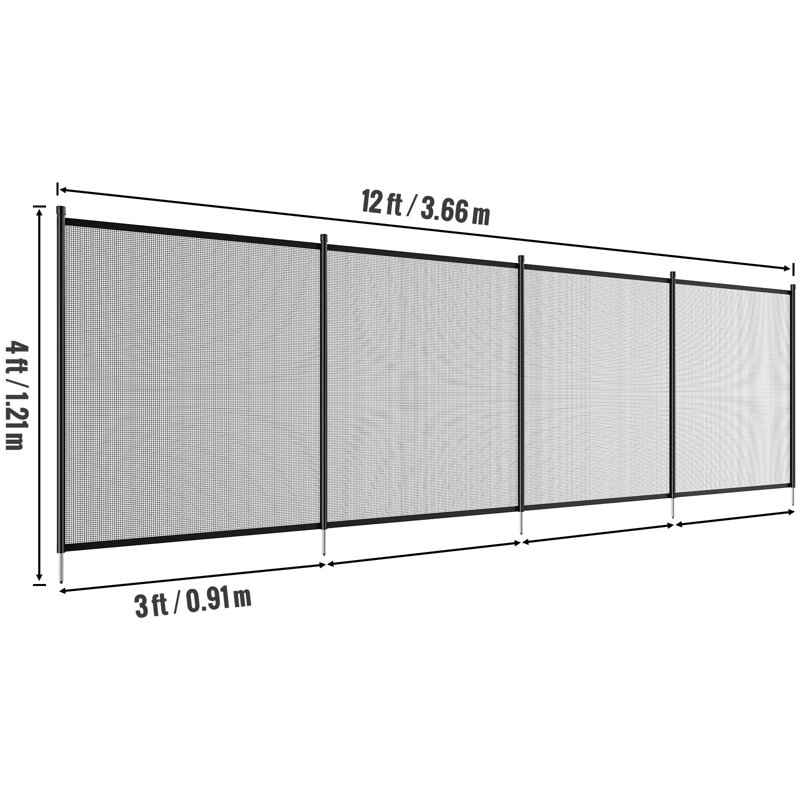 VEVOR Pool Fencing Mesh with 4 Panels